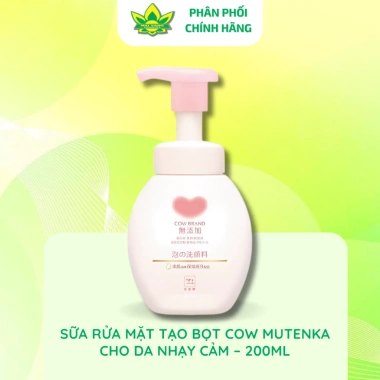 Sữa Rửa Mặt Tạo Bọt Dịu Nhẹ COW Mutenka 200ml Da Nhạy Cảm - Giá Ưu Đãi 117k