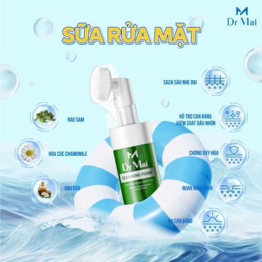 Sữa Rửa Mặt Tạo Bọt Dr Mai 100ml - Sạch Sâu Dịu Nhẹ, Giá Ưu Đãi 95.000đ