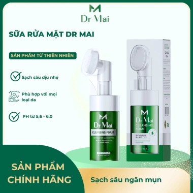 Sữa rửa mặt tạo bọt Dr Mai - Sạch sâu, dịu nhẹ cho da dầu, nhạy cảm, mụn - 150.000₫