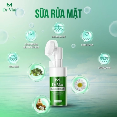 Sữa rửa mặt tạo bọt Dr Mai - Sạch sâu, dịu nhẹ cho da dầu, nhạy cảm, mụn - 150.000₫