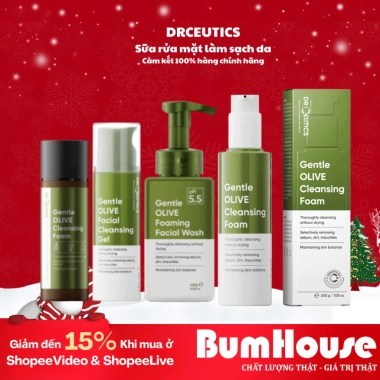 Sữa rửa mặt tạo bọt Drceutics Gentle Olive - Làm sạch sâu, dưỡng ẩm, không khô da, phù hợp da nhạy cảm, giảm giá 265.000