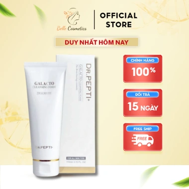 Sữa Rửa Mặt Tạo Bọt Dr.Pepti Galacto Cleansing Foam 110ml – Da Sáng Mịn, Làm Sạch Sâu, Giá 199k