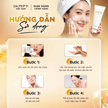 Sữa Rửa Mặt Tạo Bọt Dr.Pepti Galacto Cleansing Foam 110ml – Da Sáng Mịn, Làm Sạch Sâu, Giá 199k 4 Sữa Rửa Mặt Tạo Bọt Dr.Pepti Galacto Cleansing Foam 110ml – Da Sáng Mịn, Làm Sạch Sâu, Giá 199k 4