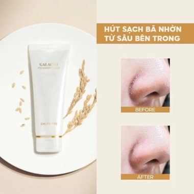 Sữa Rửa Mặt Tạo Bọt Dr.Pepti Galacto Cleansing Foam 110ml – Da Sáng Mịn, Làm Sạch Sâu, Giá 199k