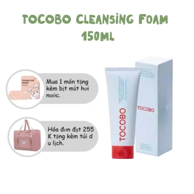 Sữa Rửa Mặt Tạo Bọt Dừa TOCOBO - Làm Sạch Sâu, Ít Kích Ứng, Kiểm Soát Dầu, Tẩy Tế Bào Chết, Giá 144k