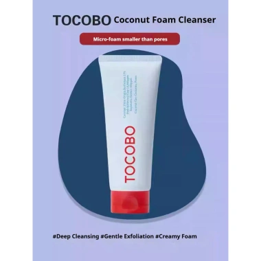Sữa Rửa Mặt Tạo Bọt Dừa TOCOBO - Làm Sạch Sâu, Ít Kích Ứng, Kiểm Soát Dầu, Tẩy Tế Bào Chết, Giá 144k
