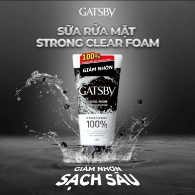Sữa rửa mặt tạo bọt Gatsby 100g - Ngăn ngừa mụn nam nữ, Nhật Bản, chỉ 75.000 VND