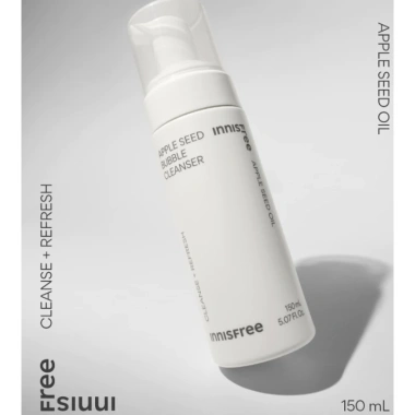 Sữa Rửa Mặt Tạo Bọt Hạt Táo innisfree Apple Seed 150ml – Da Sáng Mịn, Giá 265k