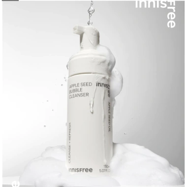 Sữa Rửa Mặt Tạo Bọt Hạt Táo innisfree Apple Seed 150ml – Da Sáng Mịn, Giá 265k
