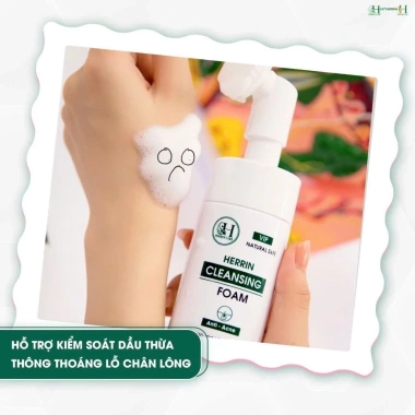 Sữa rửa mặt tạo bọt HERRIN CARE 100ml - Dưỡng ẩm, làm sạch sâu, giá chỉ 259.000 VND 2 Sữa rửa mặt tạo bọt HERRIN CARE 100ml - Dưỡng ẩm, làm sạch sâu, giá chỉ 259.000 VND 2