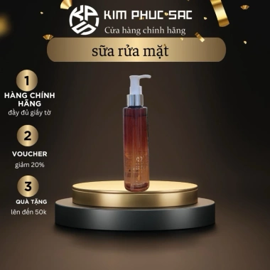 Sữa rửa mặt tạo bọt Kim Phục Sắc Luxyry 150ml - Giảm mụn, dưỡng ẩm, làm sáng da Sữa rửa mặt tạo bọt Kim Phục Sắc Luxyry 150ml - Giảm mụn, dưỡng ẩm, làm sáng da