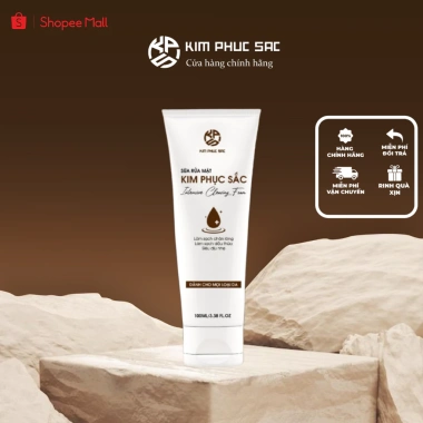 Sữa rửa mặt tạo bọt Kim Phục Sắc Luxyry 150ml - Giảm mụn, dưỡng ẩm, làm sáng da