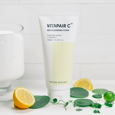 Sữa Rửa Mặt Tạo Bọt Nature Republic Vitapair C Dưỡng Sáng Da Sạch 300ml - 169k 3