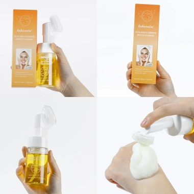 Sữa rửa mặt tạo bọt nghệ Lakerain 100ml làm sạch sâu, tẩy tế bào chết nhẹ, kiểm soát mụn