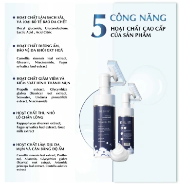 Sữa rửa mặt tạo bọt Pro Vitamin B5 145ml Beskin - Dưỡng ẩm, làm sạch sâu, giá chỉ 157.680đ