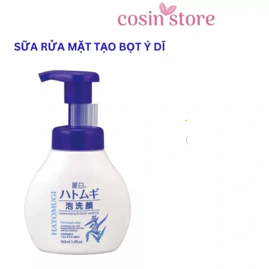 Sữa rửa mặt tạo bọt Reihaku Hatomugi The Facial Whip 160ml chai vòi Nhật Bản - Giảm 20% chỉ 125k tại Cosin Store