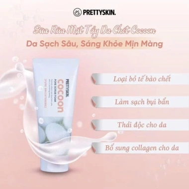Sữa rửa mặt tẩy da chết Pretty Skin Cocoon Pore Scrub Foam 150ml – Giá ưu đãi 170.000đ