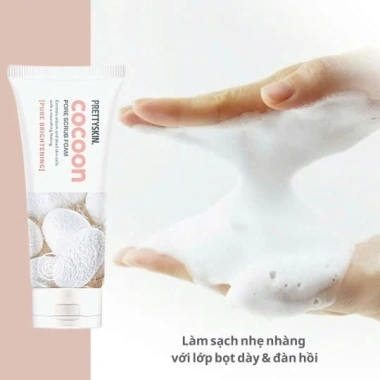 Sữa rửa mặt tẩy da chết Pretty Skin Cocoon Pore Scrub Foam 150ml – Giá ưu đãi 170.000đ 5 Sữa rửa mặt tẩy da chết Pretty Skin Cocoon Pore Scrub Foam 150ml – Giá ưu đãi 170.000đ 5
