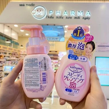 Sữa rửa mặt & tẩy trang bọt Softymo Kose Nhật Bản 200ml - Làm sạch nhanh 137.000₫
