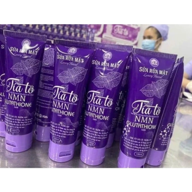 Sữa rửa mặt Tía Tô 120ml làm sạch sâu loại bỏ bã nhờn giảm mụn thâm dưỡng trắng da 39.000 VND