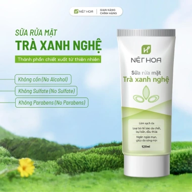 Sữa rửa mặt Tonic Pharma trà xanh nghệ 50g cho da dầu, da khô - Giảm 20% còn 60.000