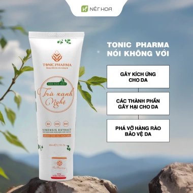 Sữa rửa mặt Tonic Pharma trà xanh nghệ 50g cho da dầu, da khô - Giảm 20% còn 60.000 3