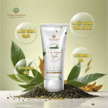 Sữa rửa mặt Tonic Pharma trà xanh nghệ 50g cho da dầu, da khô - Giảm 20% còn 60.000 8