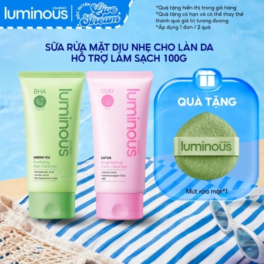 Sữa Rửa Mặt Trà Xanh ColorKey Luminous 100g - Loại Bỏ Dầu Nhờn, Không Khô Da, Giá 152k
