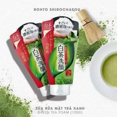 Sữa rửa mặt trà xanh Shirochasou Nhật Bản 120g - Làm sạch sâu, dưỡng da, giá chỉ 152.000₫