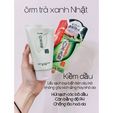 Sữa rửa mặt trà xanh Shirochasou Nhật Bản 120g - Làm sạch sâu, dưỡng da, giá chỉ 152.000₫ 5 Sữa rửa mặt trà xanh Shirochasou Nhật Bản 120g - Làm sạch sâu, dưỡng da, giá chỉ 152.000₫ 5