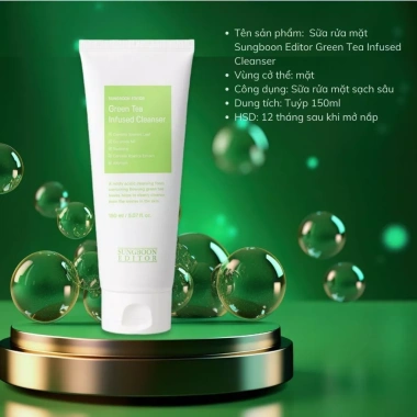 Sữa rửa mặt Trà Xanh Sungboon 150ml - Dành cho da dầu mụn, giảm giá 250.000đ
