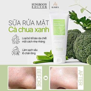 Sữa rửa mặt Trà Xanh Sungboon 150ml - Dành cho da dầu mụn, giảm giá 250.000đ