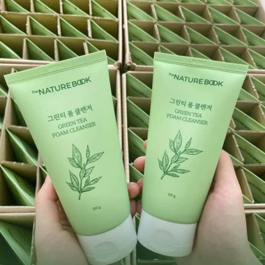Sữa rửa mặt trà xanh The Nature Book 150g - Dành cho da mụn, da dầu, chính hãng, giá 214.320