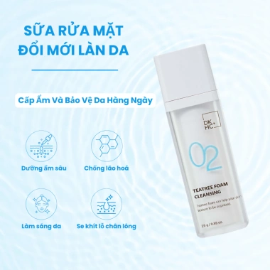 Sữa Rửa Mặt Tràm Trà Tea Tree Foam 02 Ngừa Mụn Giảm Thâm Giá 320k 4