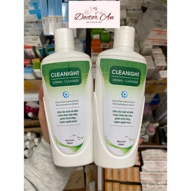 Sữa rửa mặt và tắm toàn thân CLEANIGHT 200ml - Ngừa mụn, da sáng, giá chỉ 180.000₫
