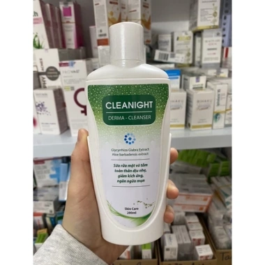 Sữa rửa mặt và tắm toàn thân CLEANIGHT 200ml - Ngừa mụn, da sáng, giá chỉ 180.000₫