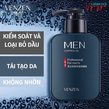 Sữa rửa mặt VENZEN kiểm soát dầu, toner nước hoa hồng, kem dưỡng ẩm VZ01 - Giá 69.000₫ 3