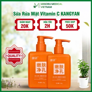 Sữa Rửa Mặt Vitamin C Niacinamide Kangyan 50g - Se Lỗ Chân Lông, Sạch Sâu, 249k