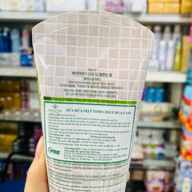 Sữa rửa mặt Welcos Kwailnara chiết xuất dưa leo 120g - Cleansing Foam Hàn Quốc, dưỡng ẩm dịu nhẹ, làm sạch dầu nhờn, giảm giá 145k