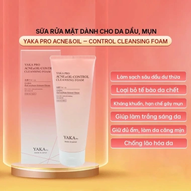 Sữa rửa mặt YAKA PRO Acne&Oil-Control 150g - Kiểm soát dầu, giảm mụn, sáng da 2