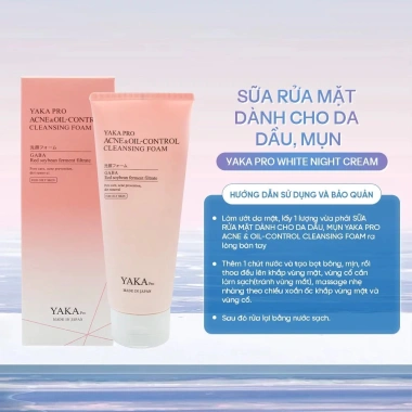 Sữa rửa mặt YAKA PRO Acne&Oil-Control 150g - Kiểm soát dầu, giảm mụn, sáng da 3