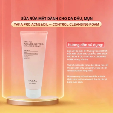 Sữa rửa mặt YAKA PRO Acne&Oil-Control 150g - Kiểm soát dầu, giảm mụn, sáng da 7