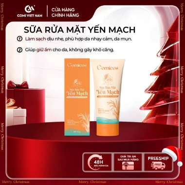 Sữa Rửa Mặt Yến Mạch Chính Hãng 100ml - Kiểm Soát Dầu, Giảm Mụn, Dịu Nhẹ