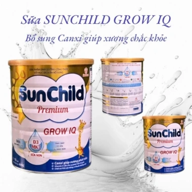 Sữa SUNCHILD GROW IQ 800g Hsd mới - Hỗ trợ chiều cao, trí não, 356.000₫