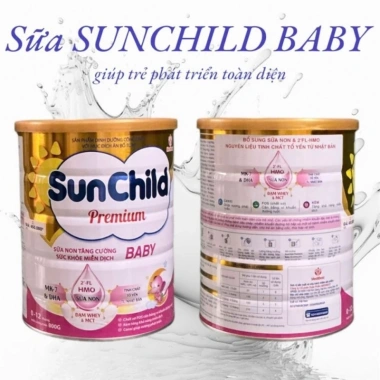 Sữa SUNCHILD PREMIUM BABY 800g HSD mới - Dành cho trẻ 0‑12 tháng, giảm giá 406.000₫ (giá gốc 495.320₫)