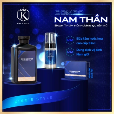 Sữa Tắm 350ml + Dung dịch vệ sinh 100ml King Monster - Giá 362.000đ giảm 97.740đ 2