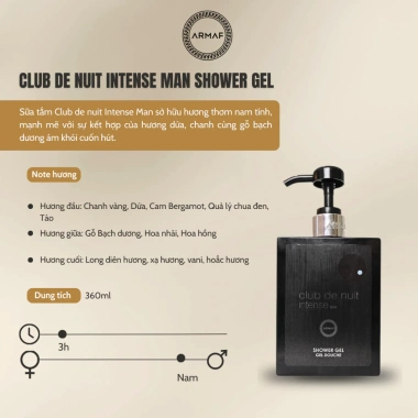 Sữa Tắm Armaf Club De Nuit Woman 360ml - Hương Nước Hoa Nam, Giá Ưu Đãi 406.430₫ 6