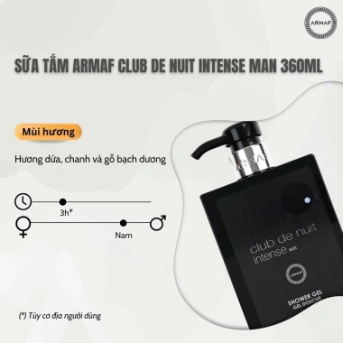 Sữa Tắm Armaf Club De Nuit Woman 360ml - Hương Nước Hoa Nam, Giá Ưu Đãi 406.430₫ 10