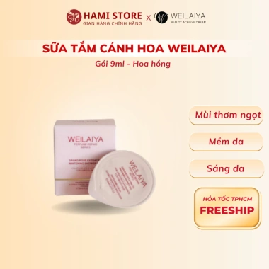 Sữa tắm cánh hoa Weilaiya minisize 9ml dùng thử - hương thơm nước hoa, mềm da, giá 15.000 VND 10 Sữa tắm cánh hoa Weilaiya minisize 9ml dùng thử - hương thơm nước hoa, mềm da, giá 15.000 VND 10