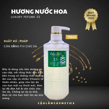 Sữa Tắm Cao Cấp Allover Hương Nước Hoa Pháp 750ml - Dưỡng Ẩm, Cân Bằng pH, Giá 260k (Giảm từ 327.6k) 4 Sữa Tắm Cao Cấp Allover Hương Nước Hoa Pháp 750ml - Dưỡng Ẩm, Cân Bằng pH, Giá 260k (Giảm từ 327.6k) 4